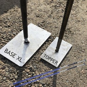 Superglatter Startpaket - Topper + Base XL + 2 x teleskopstänger - bild 1