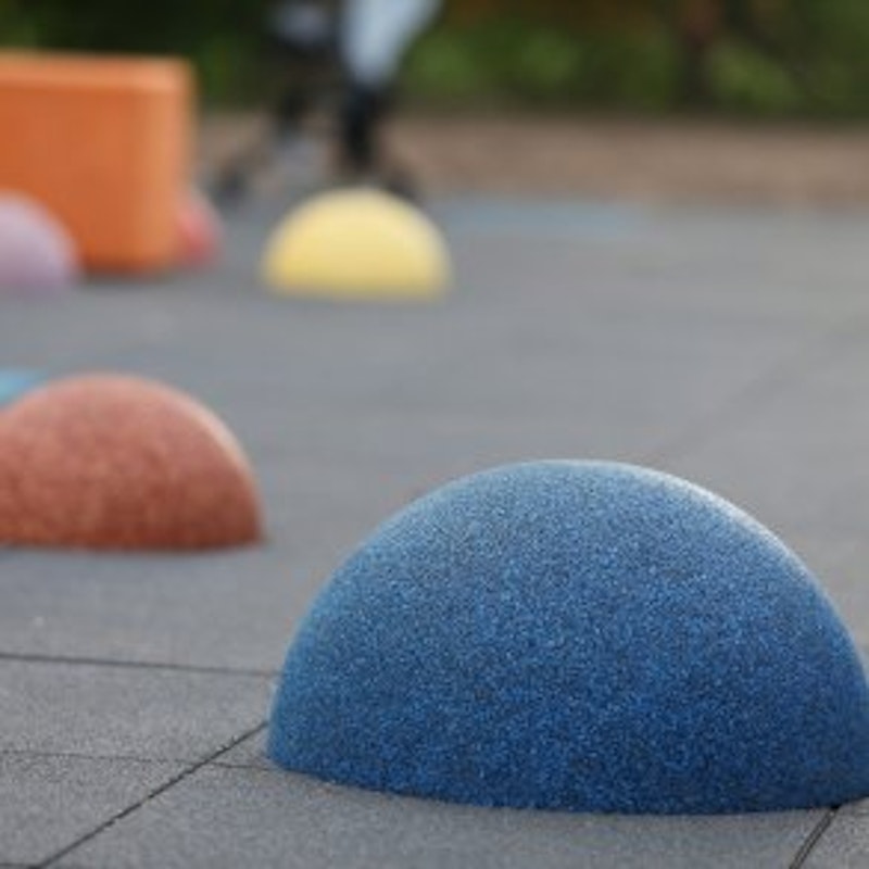 Halvboll i återvunnet SBR-gummi - bild 2