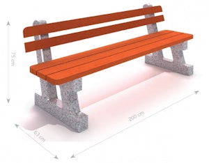 Concrete bench 01
