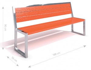 Stainless steel bench 04