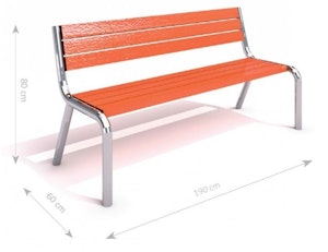 Stainless steel bench 02