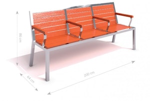 Stainless steel bench 10