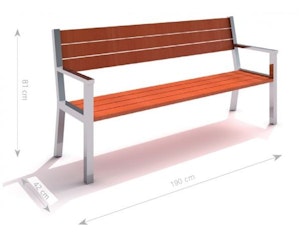 Stainless steel bench 07