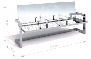 steel bench 22