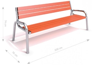 steel bench 25
