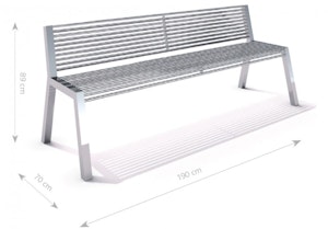 Stainless steel bench 19