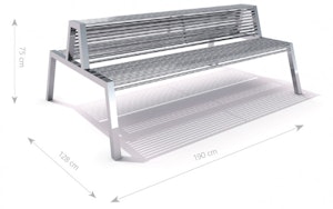 Stainless steel bench 20
