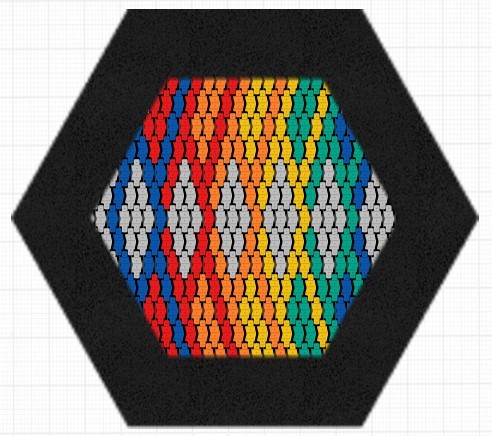 Trampoline Hexo RAINBOW PATTERN