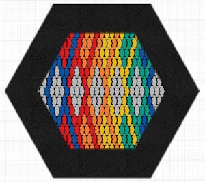 Trampoline Hexo RAINBOW PATTERN
