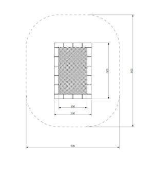 Trampoline ORTA 200 x 300