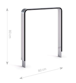 Stainless steel bicycle rack 24