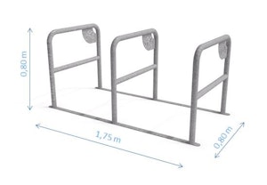 Steel bicycle rack 05
