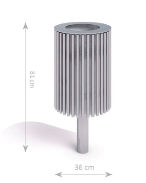 Stainless steel trash bin 05