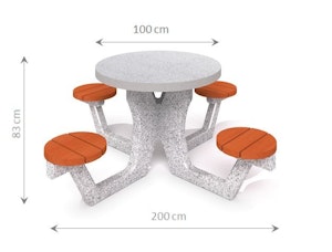 Concrete picnic table 03
