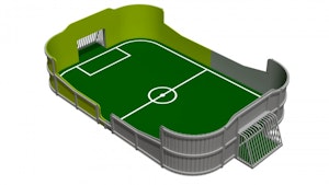 Multiarena 6 x 4 m målad - bild 2