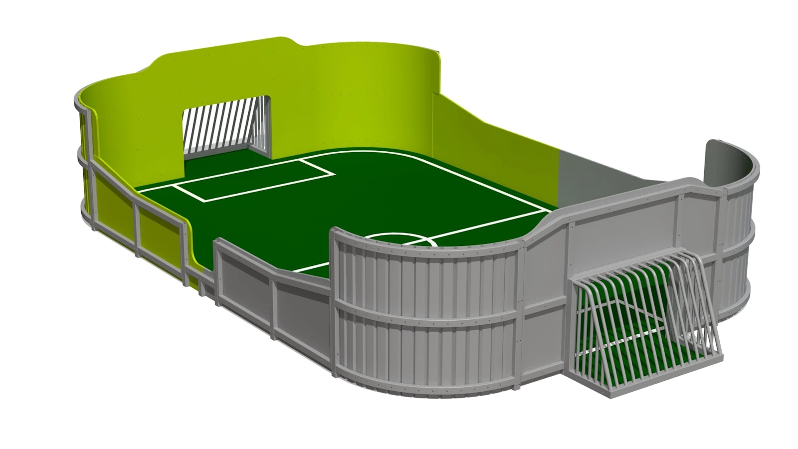 Multiarena 6 x 4 m målad