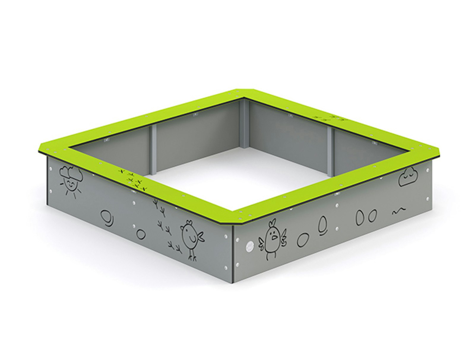 Sandlåda 1500*1500mm (HDPE)