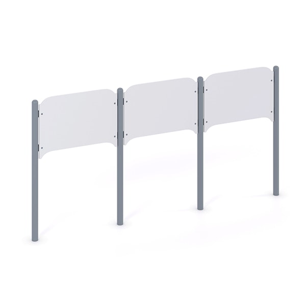 Stolpsats för 3 paneler