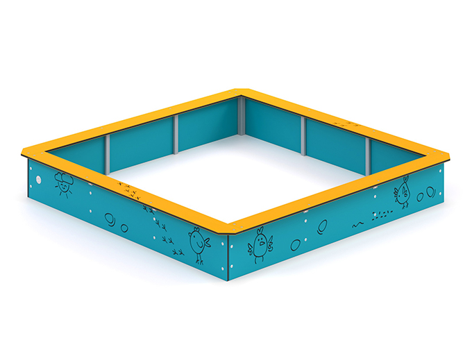 Sandlåda 2000x2000mm (HDPE)
