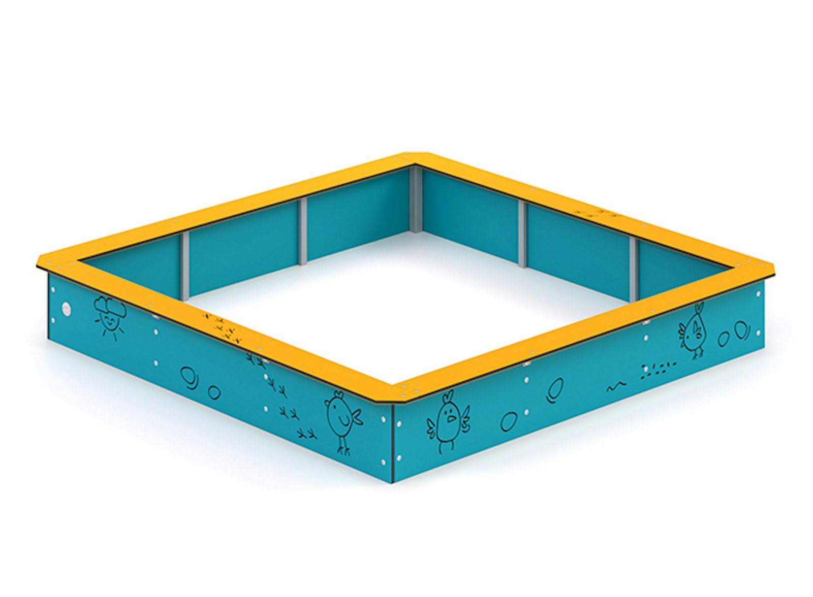 Sandlåda 2000*2000mm (HDPE)