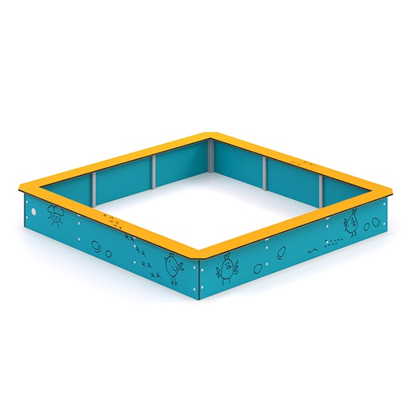 Sandlåda 2000x2000mm (HDPE)