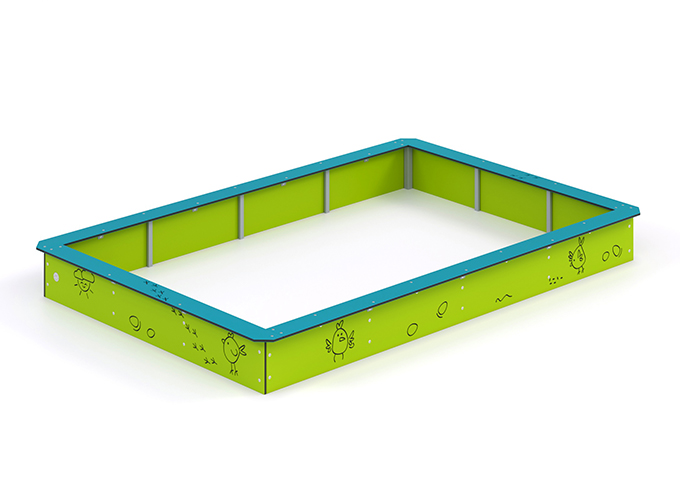 Sandlåda 2000x3000mm (HDPE)