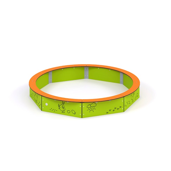 Åttakantig sandlåda, d-2200 (HDPE)
