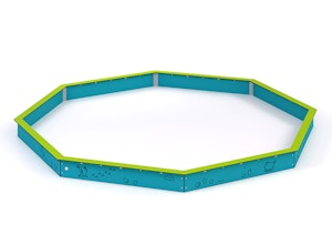 Åttakantig sandlåda, d-5000 (HDPE) - bild 1