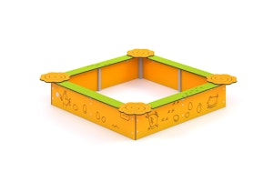 Sandlåda med sitsar 1500*1500mm (HDPE) - bild 3