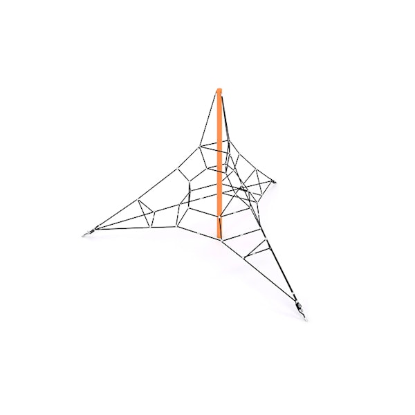 Triangulär klätterpyramid i rep H-3000 mm