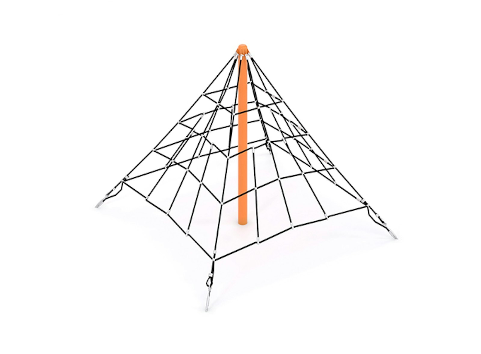 Klätterpyramid i rep H-2000 mm