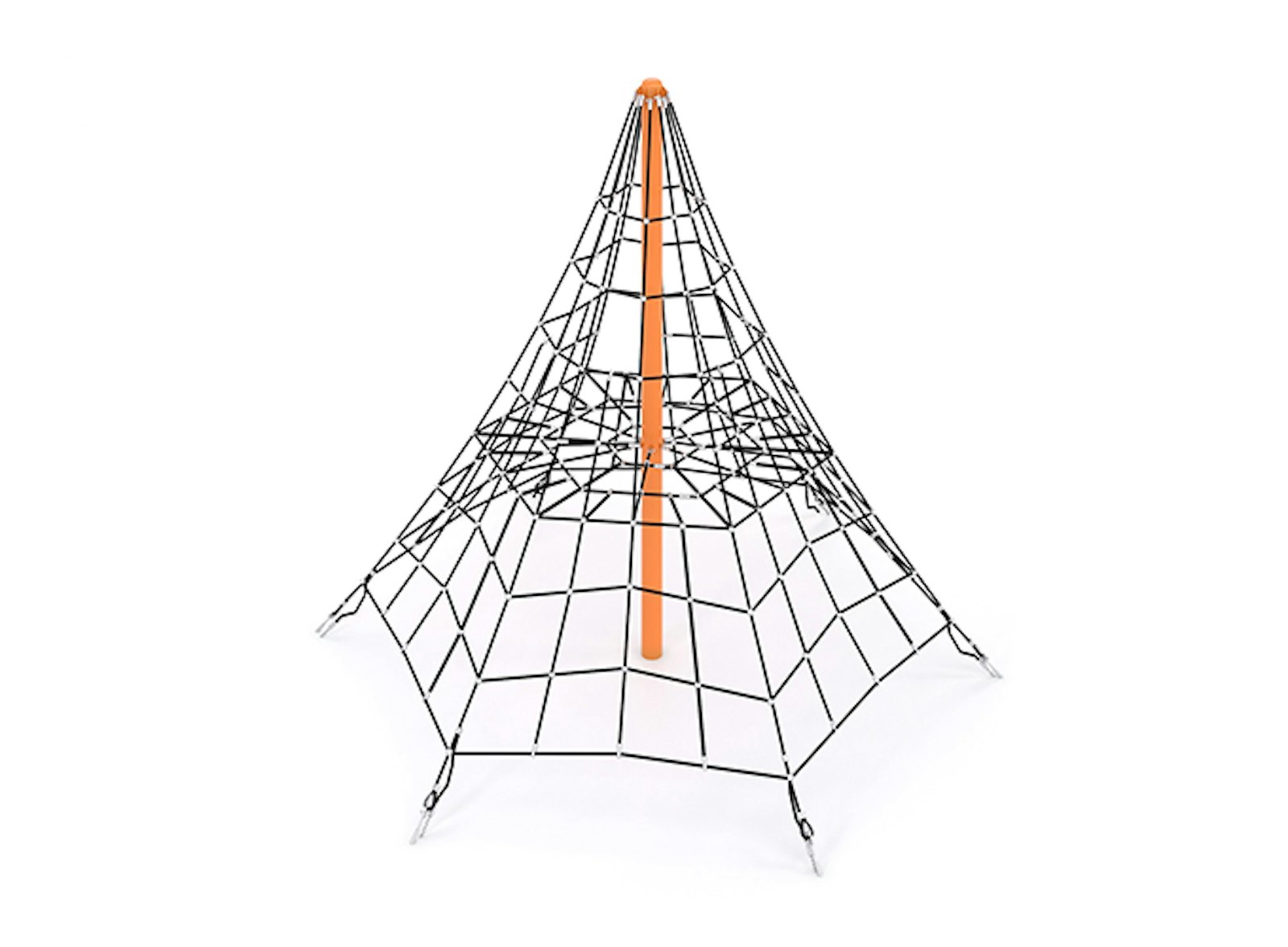 Klätterpyramid i rep H-3500 mm