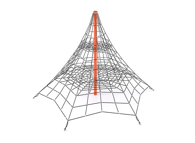 Klätterpyramid i rep H-4500 mm