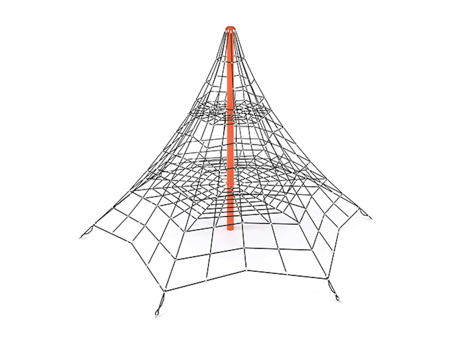 Klätterpyramid i rep H-4500 mm