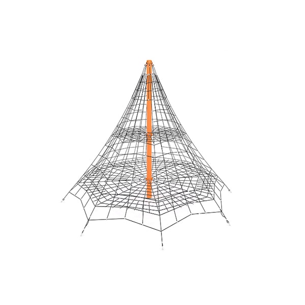 Åttakantig klätterpyramid i rep H-6000 mm