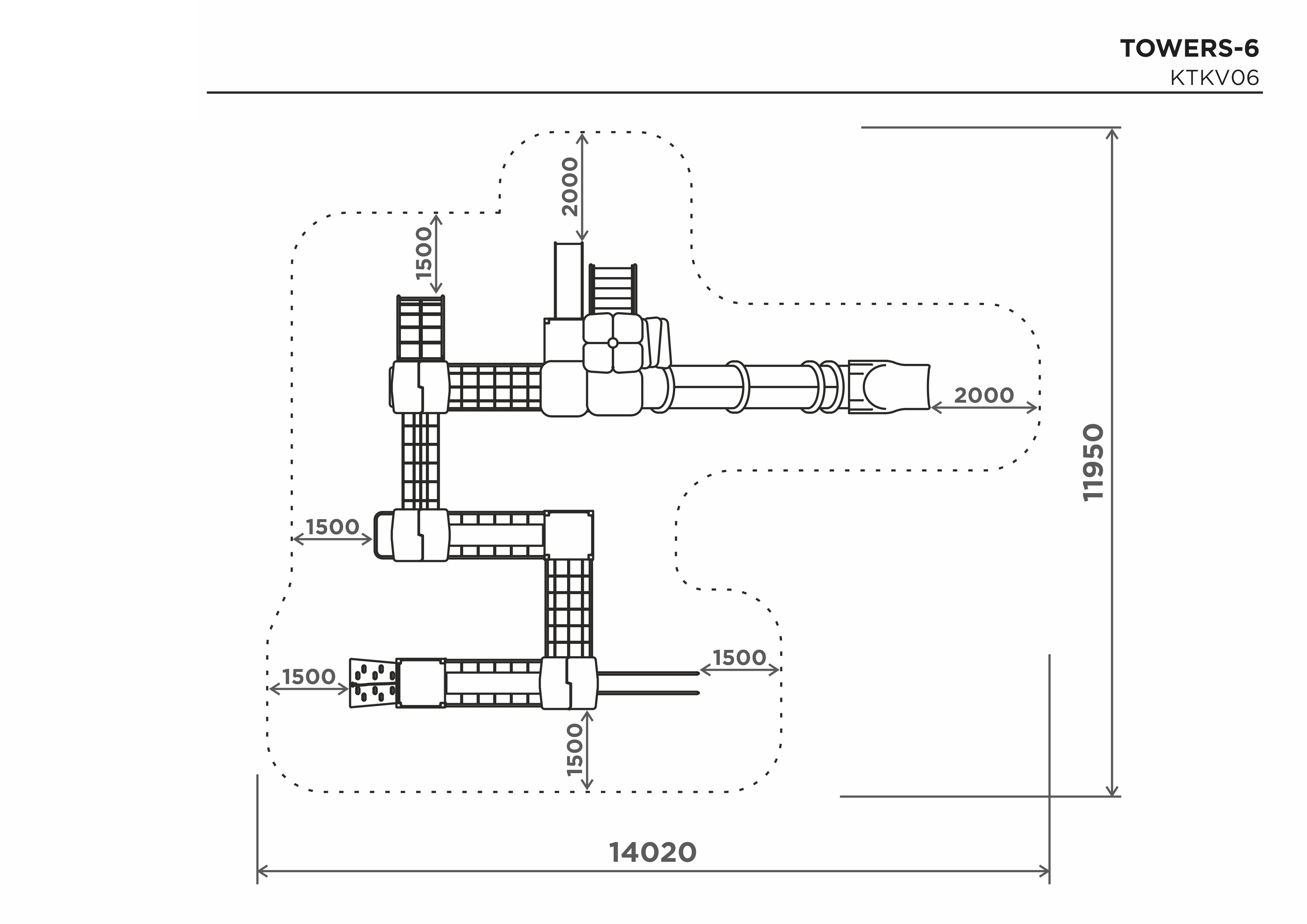 Lekställning TOWERS-6 – säkerhetsyta
