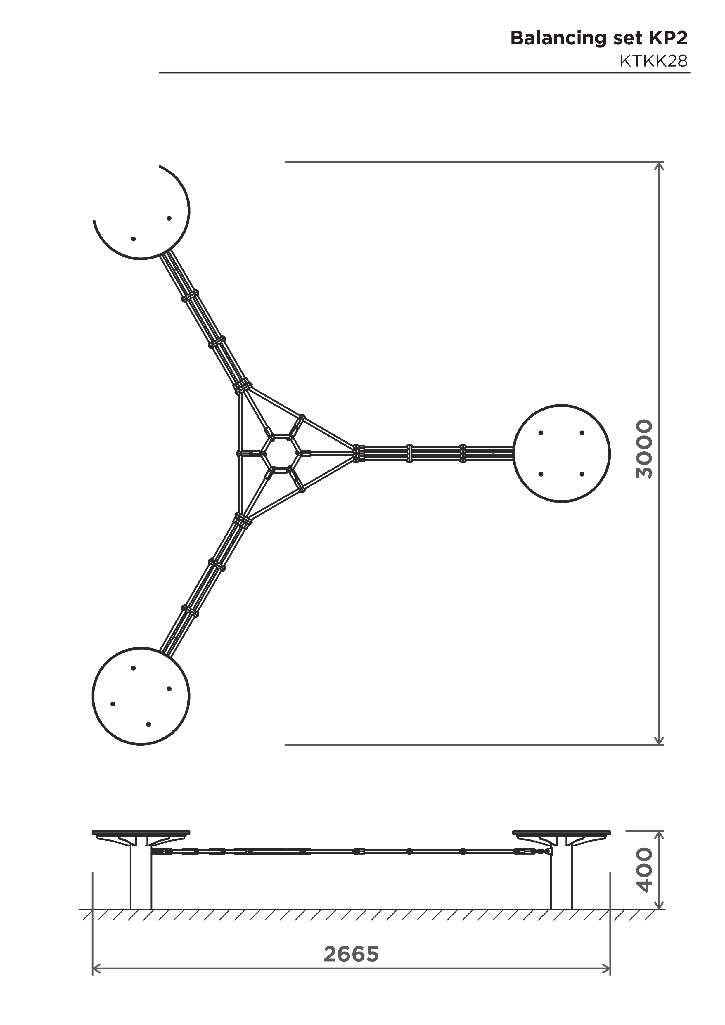 Balansredskap-set KP2 – sidovy