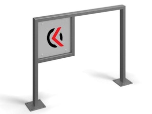 Cykelställ, 2 platser, med reklampanel - bild 2