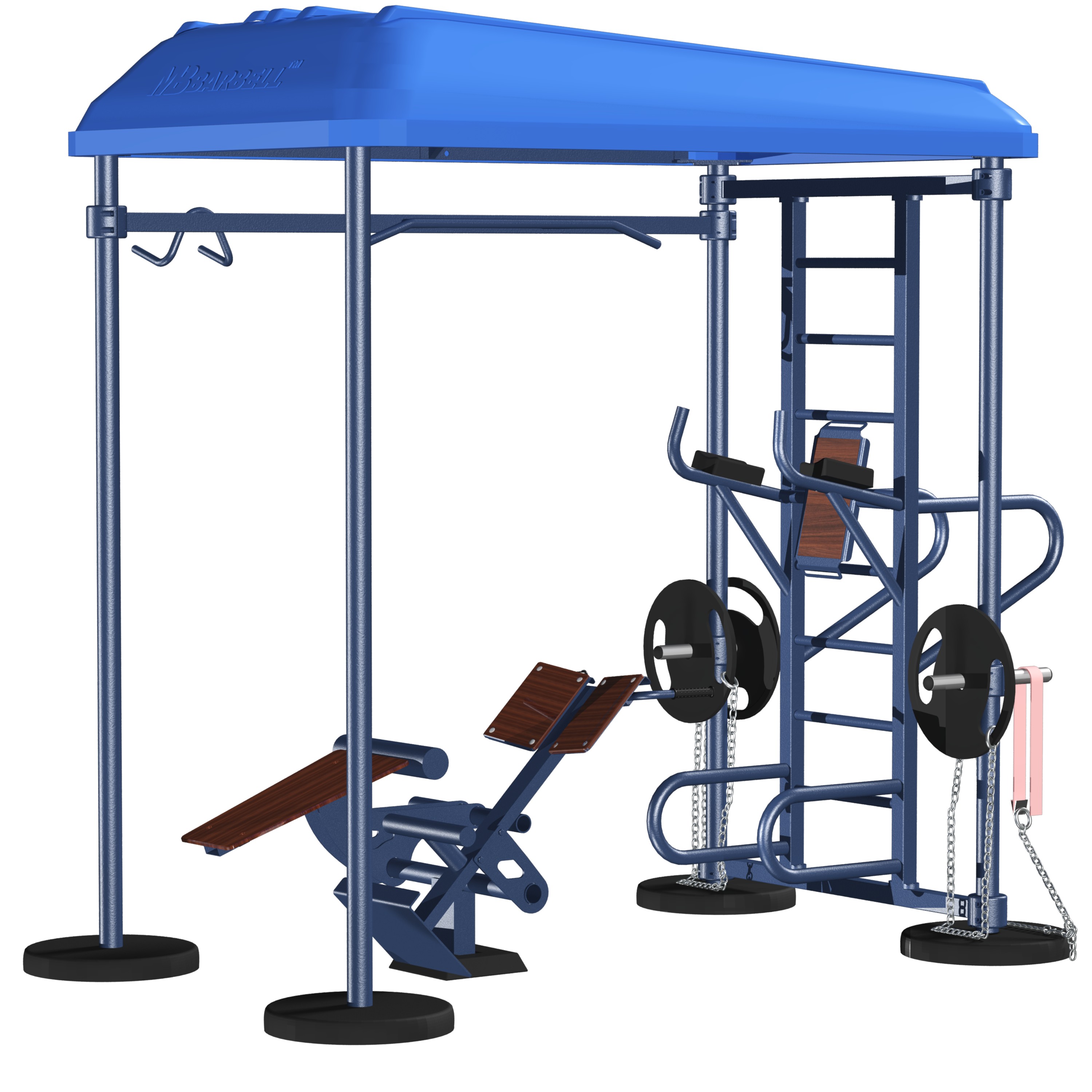 Street workout-träningsstation
