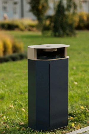Papperskorg 61 L med askfat - bild 3