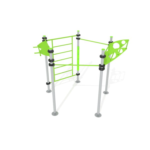 Set STREET WORKOUT pentagonal 5 stolpar
