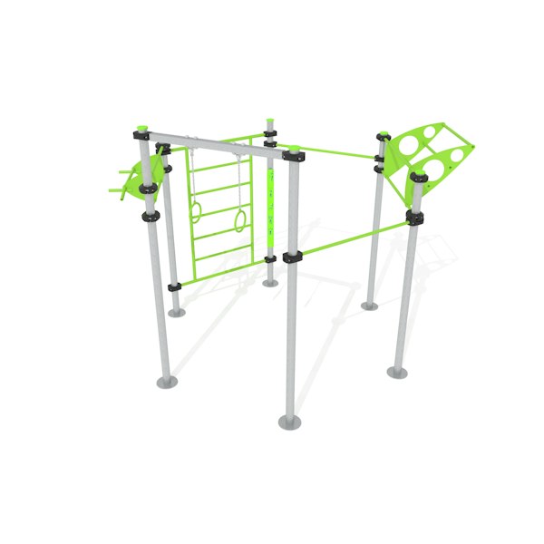 Set STREET WORKOUT hexagonal 6 stolpar