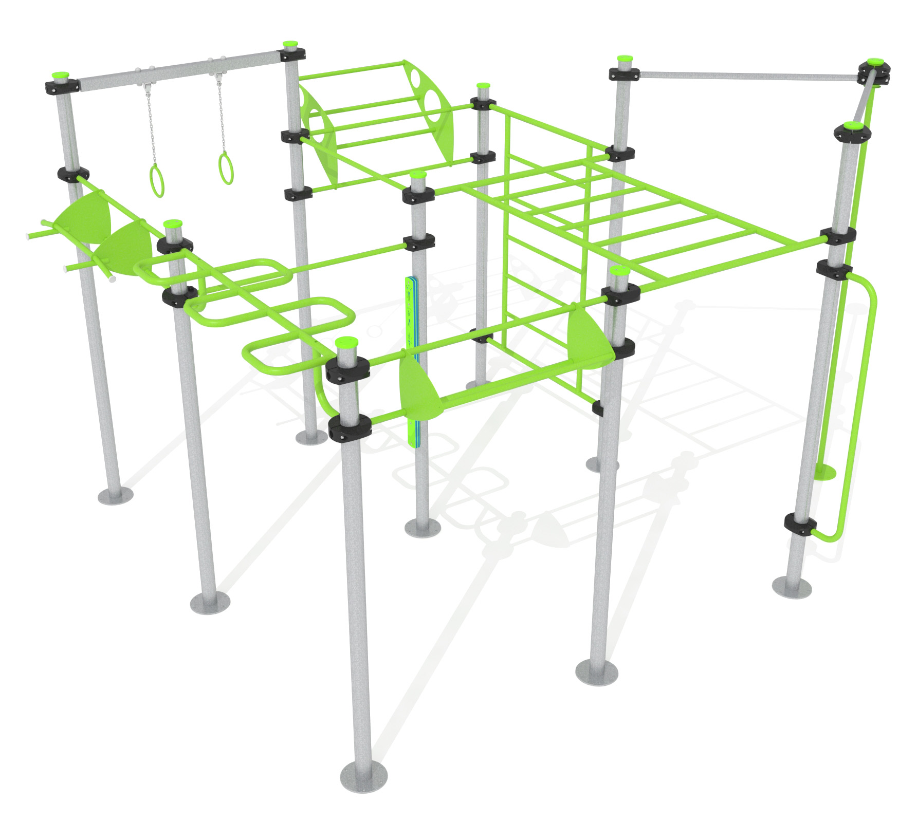 Set STREET WORKOUT 9 stolpar