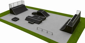 Skatepark B10 x L21 x H1,5 m - bild 3