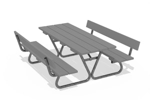 Picknickbord med ryggstöd för barn - bild 3