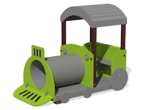 Lektåg CHOO-CHOO, lok med tak och tunnel att krypa igenom