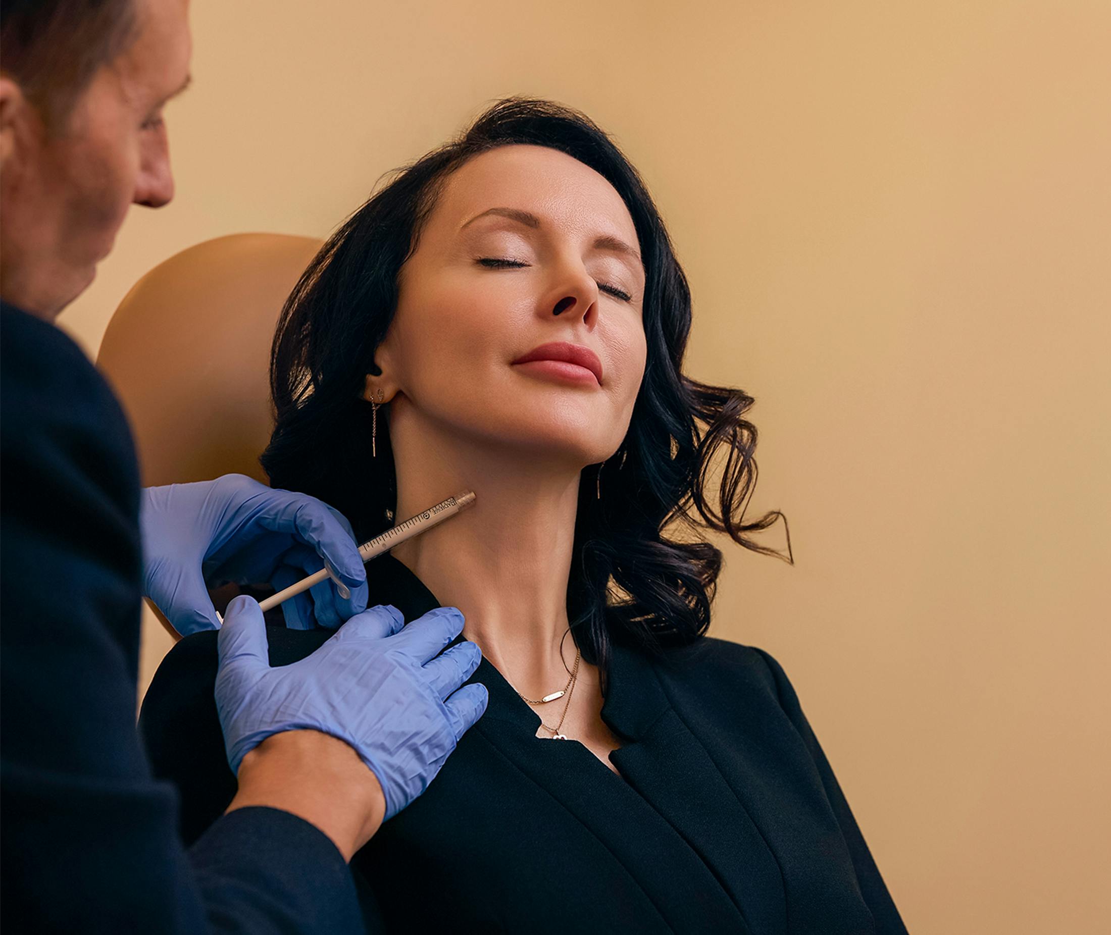 Doctor preforming a procedure