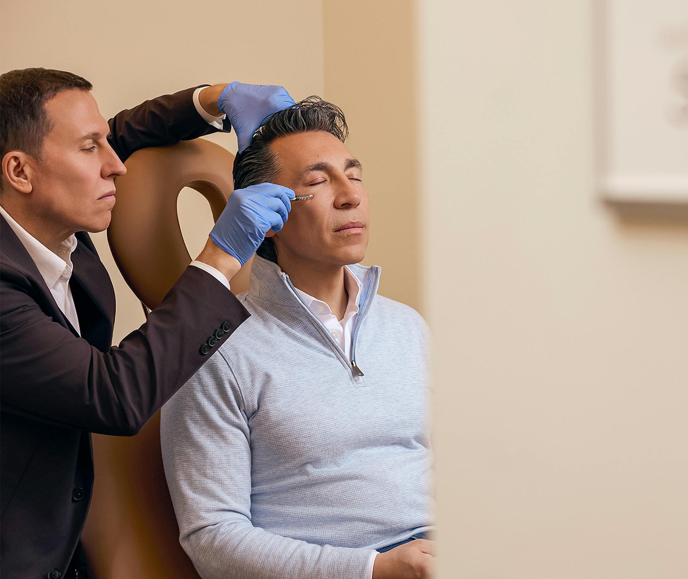 Doctor helping a patient