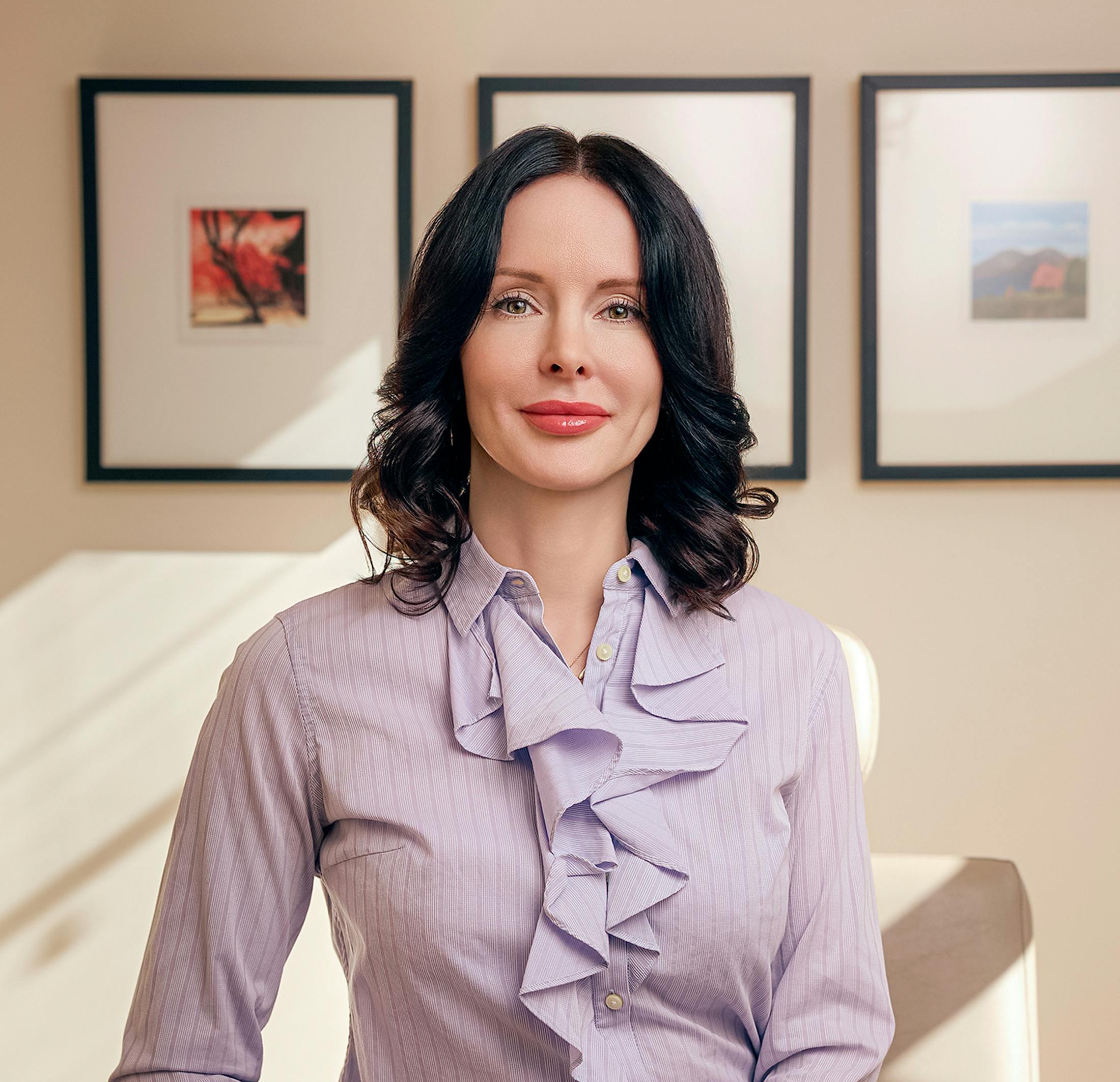 Woman smiling