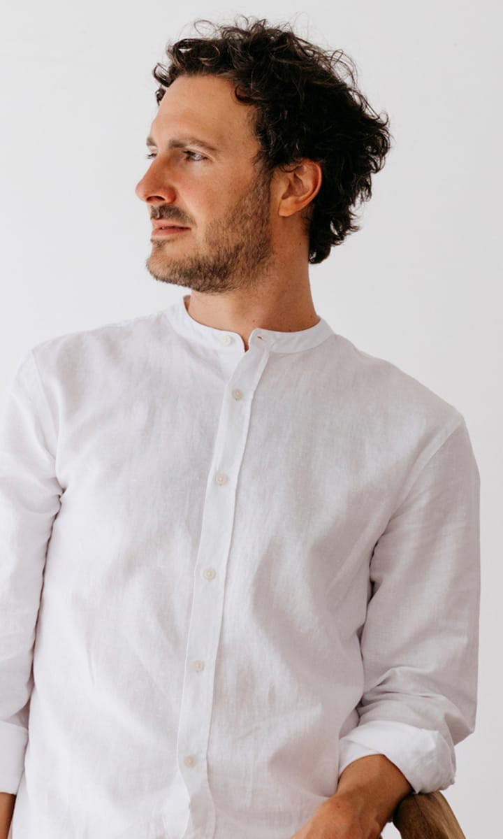 man in white shirt